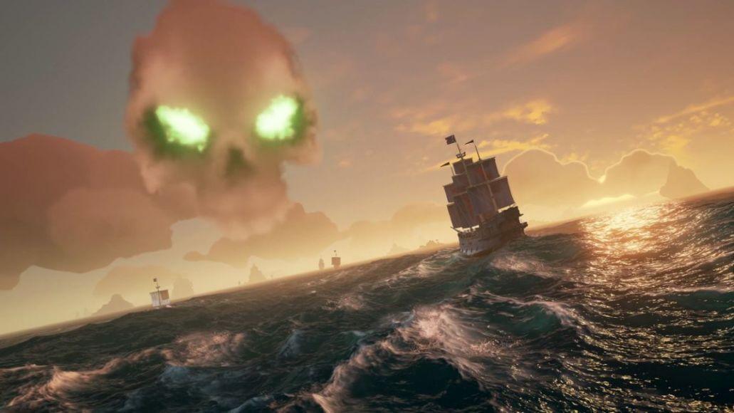 Sea of Thieves skull cloud event